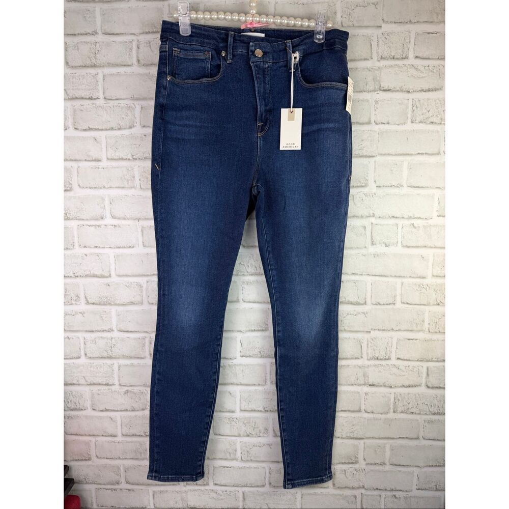 Good American Good Legs Crossover Jeans New Size 14/32
